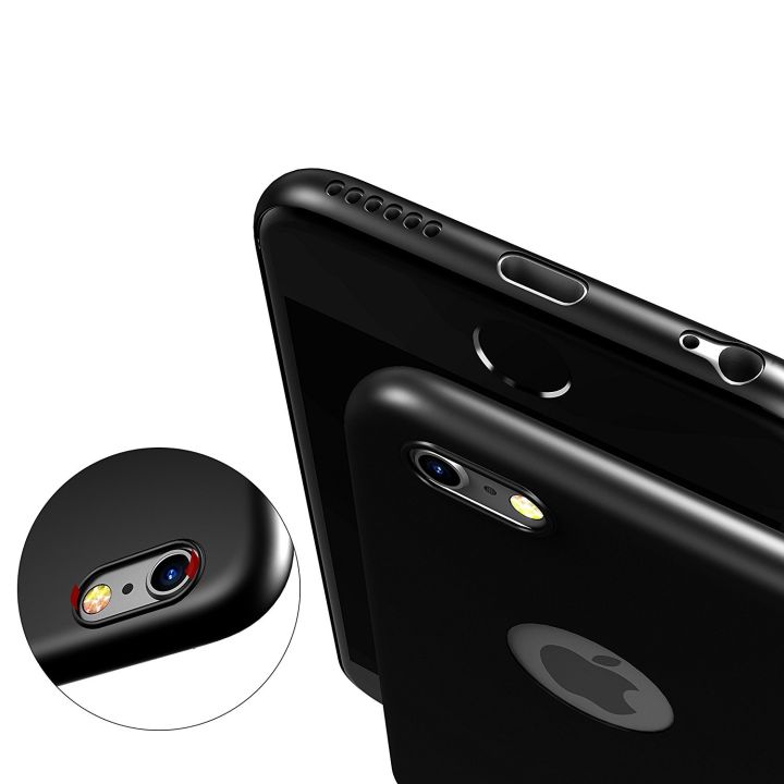 Iphone%206G%20OR%206S%20Matte%20Black%20Soft%20Silicon%20Back%20Cover%20Case%20-%20Image%204