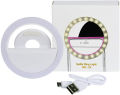 Selfie Ring Light Mobile – Portable Mini Selfie LED Lamp Ring Light for Mobile Phones – Rechargeable Ring Light with Charging Cable For Tik Tok and Photography - Brightness Adjustment Selfie Light With LED Camera Photography Flash Light for Smart phones. 