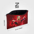 Ronaldo Pencil Pouch Pencil Pouch for Girls & Boys (Digitally printed on Cloth) By Zezo. 