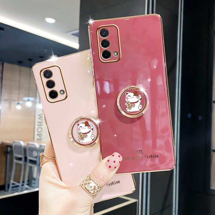 For%20OPPO%20A95%20Cover%20+%20Ring%20Holder%20Stand%20Shiny%20Plating%20Square%20Bumper%20Phone%20Case%20Lens%20Protection%20Soft%20Silicone%20Shockproof%20Protective%20Back%20Cover%20-%20Image%203