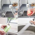 (White) - Movable Kitchen Tap Head, 360° Rotatable Water Spray ABS Sink Faucet Spray Head Tap,Splash Filter Water Saving Pressurisation Nozzle Bubbler Connector, 3 Modes Adjustment (White). 
