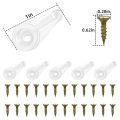 50 Pairs Glass Retainer Clips Kit Cabinet Glass Clips. 