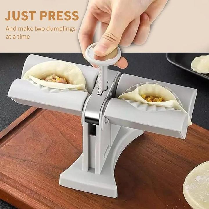 SAMOSA MAKER Automatic Dumpling Maker Household Double Head Automatic Dumpling Maker Press Mold Making Tool Easy to Use for Dumplings