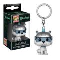 Funko Pop! 2" Rick and MortyMr.Meeseeks Snowball Pickle Rick Keychain Action Figure Keyring Toys model Dolls. 