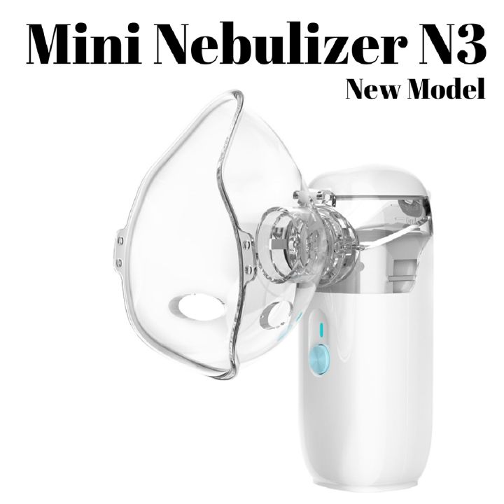 Mini Mesh Nebulizer, Nebulizer Machine for Adults Quiet Nebulizer Machine for Kids Silent Mini Handheld Mesh Nebulizer USB/Battery Operated Nebulizers for Travel (N3)