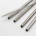 Reusable Stainless Steel Straw with Cleaning Brush (2- Bend Pipe, 2- Long Straw, 1-Cleaning Brush). 
