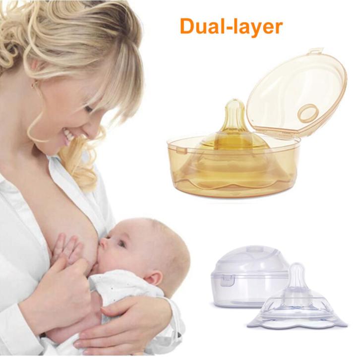 Silicone Nipple Shield for Breastfeeding, Feeding Nipple Protector Cover For Latch Difficulties / Flat Inverted Nipples