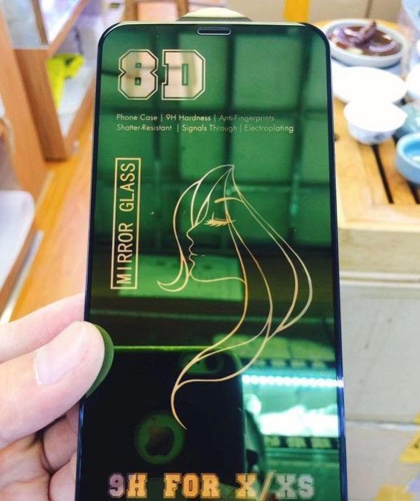 8D Luxury Colorful Mirror Tempered Glass For iPhone 11 12 Pro Max X XR XS 6S 7 8 Plus iPhone 6 To 12 pro max Gradient Screen Protector Film