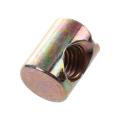 10pcs M6 Barrel Bolts Cross Dowel Slotted Furniture Nut for Beds Crib Chairs. 