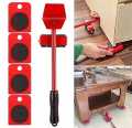 Furniture Moving Tool - Furniture Lifter Easy to Move Slider 5 Piece Mobile Tool Set, Heavy Furniture Appliance Moving and Lifting System - Maximum Load Weight 330Lbs. 