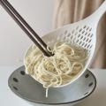 2 X Scoop Colander Strainer Spoon Colander Nylon Spoon Strainers Non-toxic Durable Drain Kitchen Accessories Strainers Kitchen Tools Plastic Spoon Slotted Drain Water Colander With Handle, Scoop Slotted Strainer Pasta Vegetable Rice Noddles Strainer Salad. 