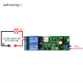Wifi 2CH Switch Module Smart Home Automation Motor Switch 2 Channel Remote Control Relay AC 85-250V WiFi+RF. 