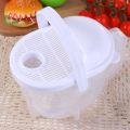 Rice Washer, Manual Plastic Rice Cleaner Washing Bowl With Handle. 