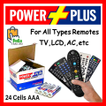 Original Power Plus Heavy Duty Cell AA &  AAA Size (Regular) - (24+24 Pieces). 