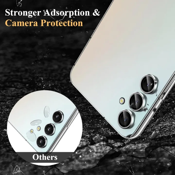 Samsung%20Galaxy%20A34/A14%205G%20Camera%20Lens%20Protector,%20Individual%20Tempered%20Glass%20Camera%20Screen%20Protector%20Metal%20Ring%20Lens%20Cover%20for%20Galaxy%20A34/A14%205G%201%20set%20(silver)%20-%20Image%202