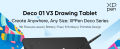 XPPen Updated Deco 01 V3 Drawing Tablet-16384 Levels of Pressure Battery-Free Stylus, 10x6 Inch OSU Graphic Tablet, 8 Hotkeys for Digital Art, Teaching, Gaming Drawing Pad for Chrome, PC, Mac, Android. 