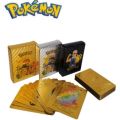 55 Plastic Pokemon Cards Pikachu Rare Collection High Quality May Vary. 