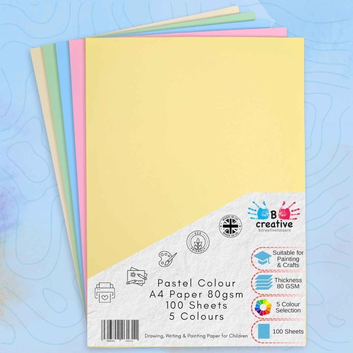 Pastel Colour Paper 80g Sheets Double Sided Printer Paper Copier ...