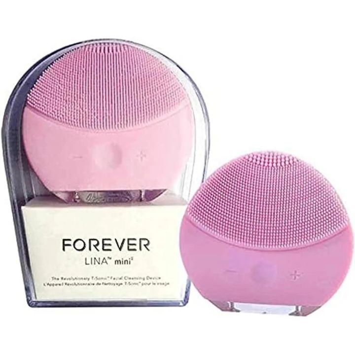 SILICON FACIAL CLEANSING DEVICE ,Forever Lina Mini Facial Cleansing Brush facial cleaning brush silicone water-massage device Forever Facial Cleansing Massager Pink Facial Cleansing Brush