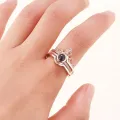 100 Languages I Love You Love Ring With Heart Shaped Velvet Box. 