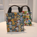 South Korea waterproof lunch bag primary school student lunch box bag with rice to work Korean version tote bag mummy bag. 