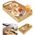 Wooden Serving Tray Tea Trays with handles, Tea Coffee Food Platter Tray Set (Set of 3). 