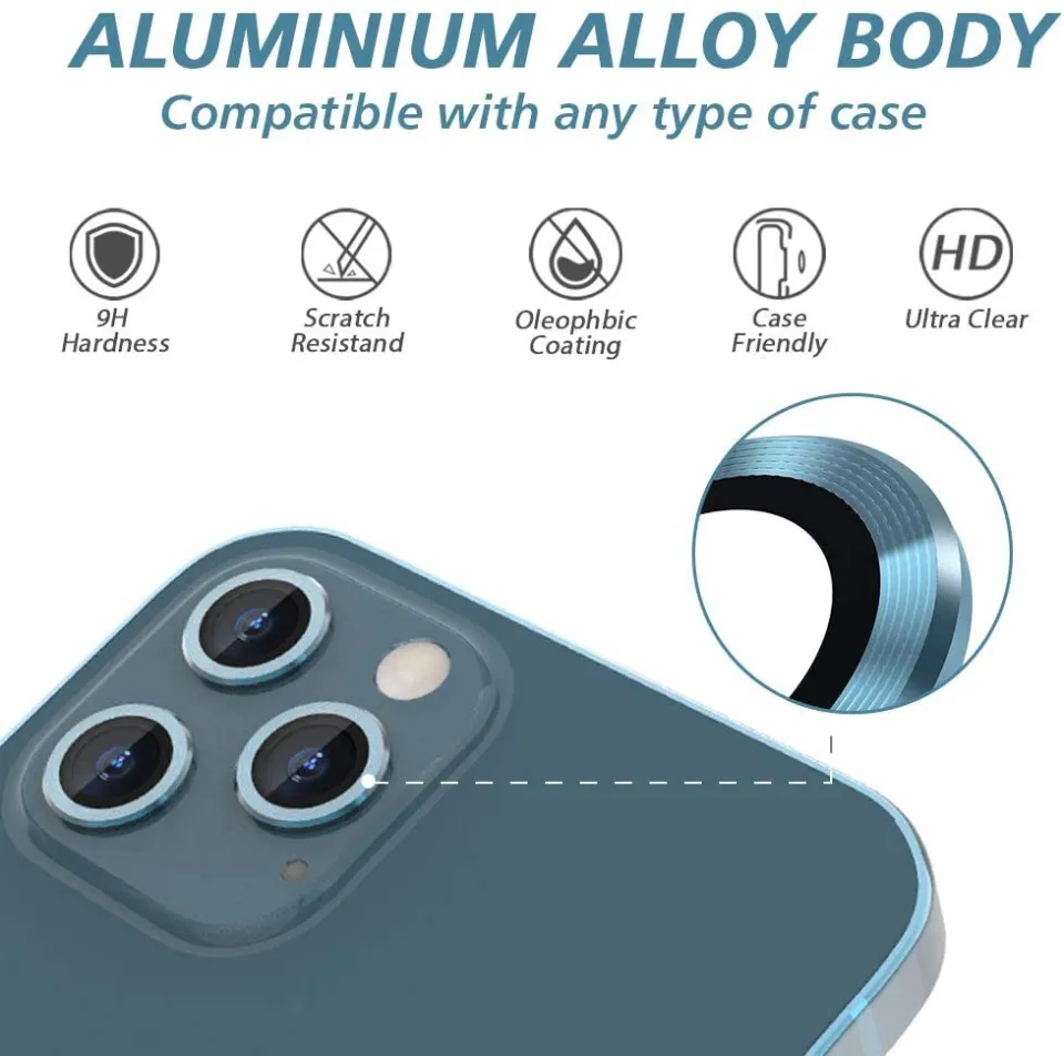 Camera Lens Protector for iphone 12 Pro Max, Tempered Glass Film