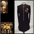 High Quality Dulha Sherwani 2025 Sherwani For Groom Sherwani For Dulha Wedding Dress For Baraat Dress And Nikkah Suit With Mathching Groom kullah - Kulla - Turban and Khosa/Khusa/Khussa. 