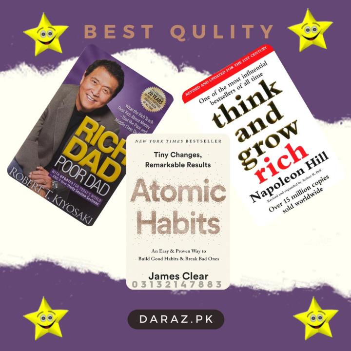 Rich Dad, Poor Dad / Atomic Habits /Think and Grow Rich ( Combo Deal ...
