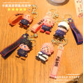 Jujutsu return to the anime 3D three-dimensional soft rubber keychain, Fushiguro Megumi Gojo, Gojo, Gojuku, key ring, small ornament gifts. 