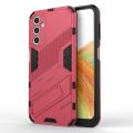For Samsung Galaxy A24 5G / A24 4G Punk Armor 2 in 1 PC + TPU Shockproof Phone Case with Invisible Holder. 