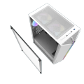Aigo DarkFlash DK151 ATX PC Case White with 3 ARGB Fans and Changeable LED lighting on the front panel. 