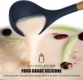 12 Pcs Silicone Cooking Utensils Kitchen Utensil Set Heat Resistant Non-Toxic BPA Free Spatula Set with Turner Tongs,Spoon,Brush,Whisk-Wooden Handles Kitchen Gadgets Tools Set for Nonstick Cookware. 