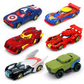 Disney Avengers Car Toys Captain America Hulk Ironman Spiderman Figurines Truck Funny Pull-back Vehicle Toy For Boys Gift. 