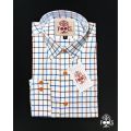 Checks Casual Shirt- Brown & Blue Colour. 