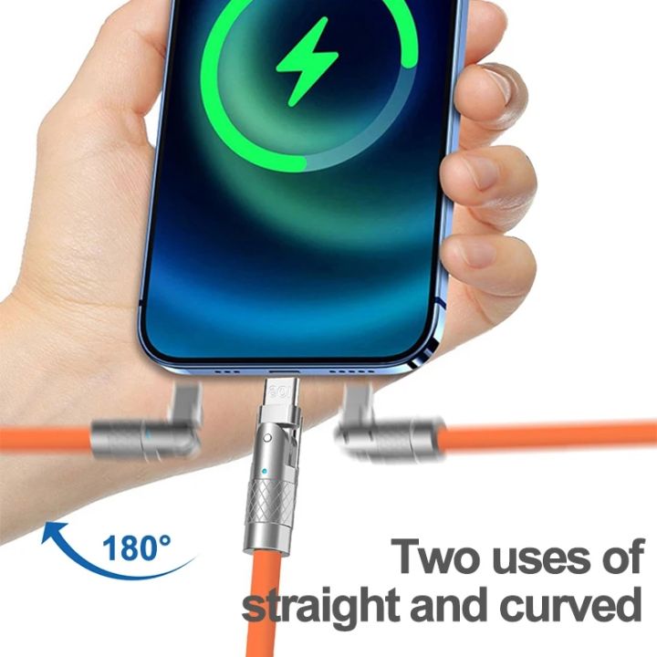 180%C2%B0%20Rotation%20120W%20Type%20C%20Fast%20Charging%20Cable%20with%20Light%20Indicator,%20Zinc%20Alloy%20and%20Liquid%20Silicon%20Elbow%20Design%20for%20Xiaomi%20Samsung%20OPPO%20VIVO%20-%20Image%205