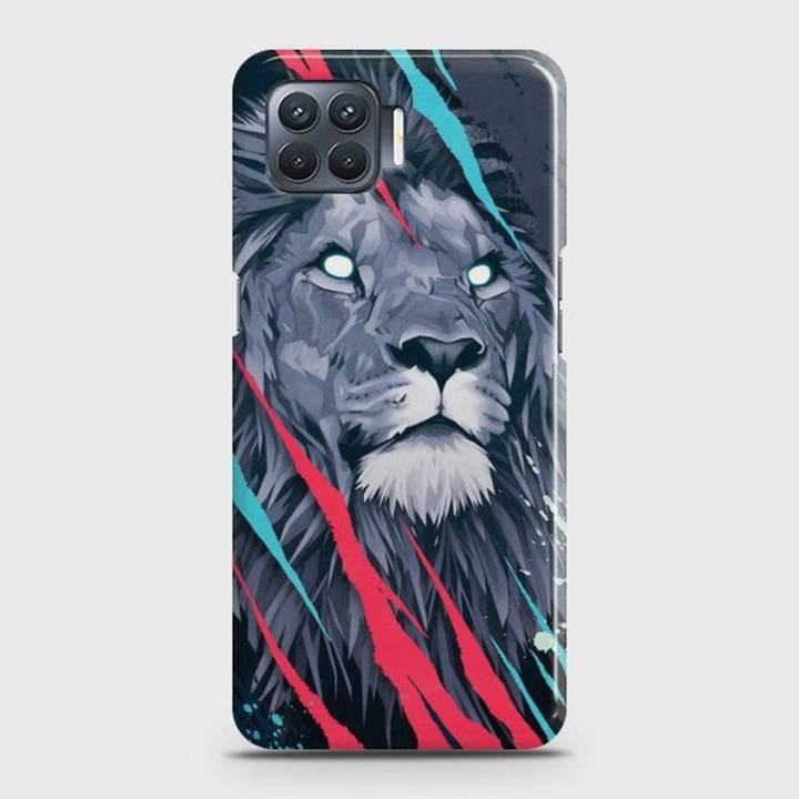 Oppo F17 Cover - SkinLee HQ Hard Case - Abstract Animated Lion - SKINLEE-538-1-715-516