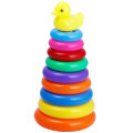 Pile Up Large Ring Tower Toy Rainbow Stacking For Kids - Multicolour. 