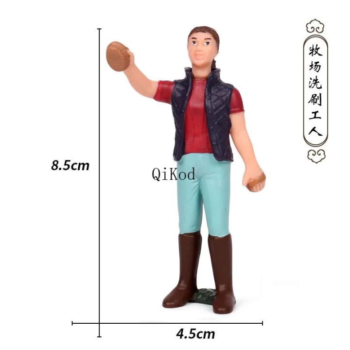 【Funny Bunny Toy Store】Hot 1:25 Human Figure Worker Farmer Action Figure PVC People Model Decor Accessories Toys for Children Gift