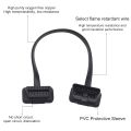 OBD2 Extension Cable 1Ft/30cm, OBD II Male to Female Flat Ribbon Extension Diagnostic Cord, 16pins OBD 2 Cable for Car Diagnostic Scanner. 