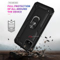 PlusCase for Google Pixel 4 Case Shockproof Stand Finger Ring Hard Back Phone Cover. 
