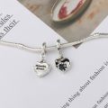 Disney Lady and the Tramp Pendant Fit Pandora Charms Bracelet Women Cute Cartoon Kiss Dog Beads For Jewelry Making DIY Girl Gift. 