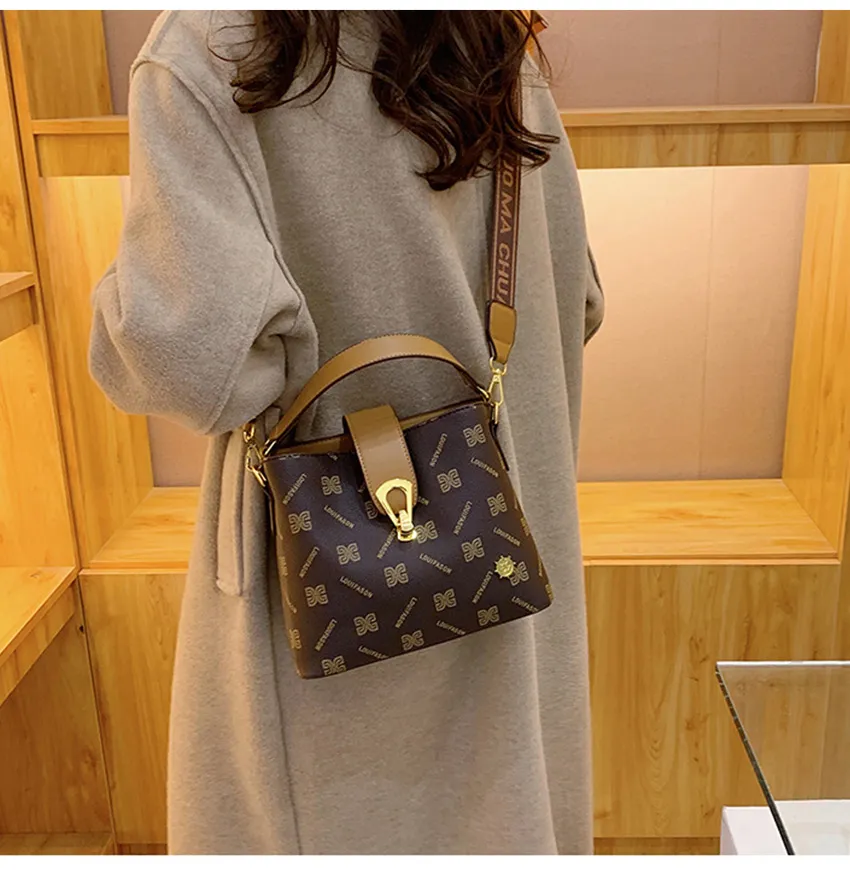 LouisWill Women's Bag Fashion Women Bag Vintage Bags Bucket bag