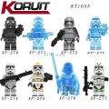 Lego Minifigures Star War Mandalorian Yodaed Baby Darth Vader Maul Sith Malgus Han Ewok Building Blocks Toys For Kids. 