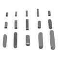 140Pcs Key Stock Assortment 10mm x12mmx 16mm x20mm x25mm x30mm Key Stock Keystock Round Ended Feather Key Parallel Drive Shaft Keys Set. 