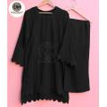 Stitched Cut Work Two Piece Suit for Women - Casual Dresses for Women. 
