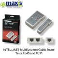 intellinet Multifunction Cable Tester Tests RJ45 and RJ11. 