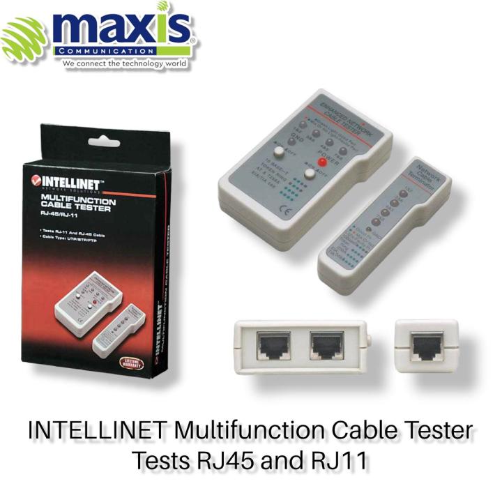 intellinet Multifunction Cable Tester Tests RJ45 and RJ11