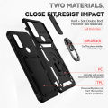 For Moto G Pure Phone Case, 2022 New Push Window Magnetic Car Mount Anti-Fall Hard Cover. 