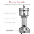Imported Portable Multifunctional Stainless Steel Electric High Speed Grain Mill Powder Grinder Machine Copper 100g Vertical Heavy Grinder for Cereal Grain Spice Food Processor With Overload Protection 150 Grams Motor Kitchen Mill for Herbs Spices Nuts ●. 